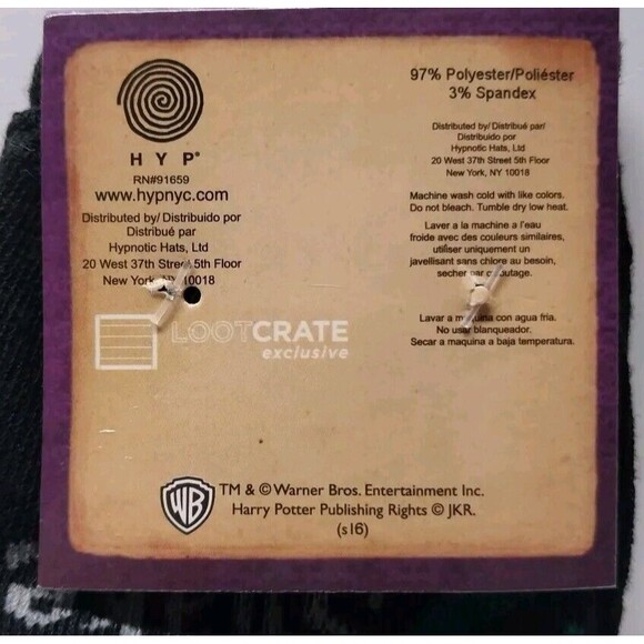 New HARRY POTTER Unisex Size 6-12 Socks Magical Loot Crate Exclusive Collectible - Picture 5 of 7